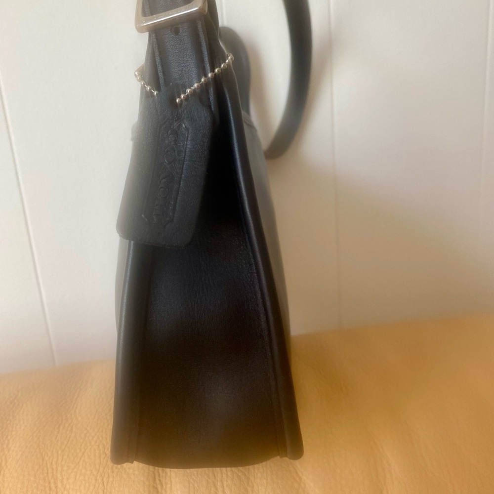 Coach Vintage Black Leather Bag A9C 9071 - Picture 6 of 9